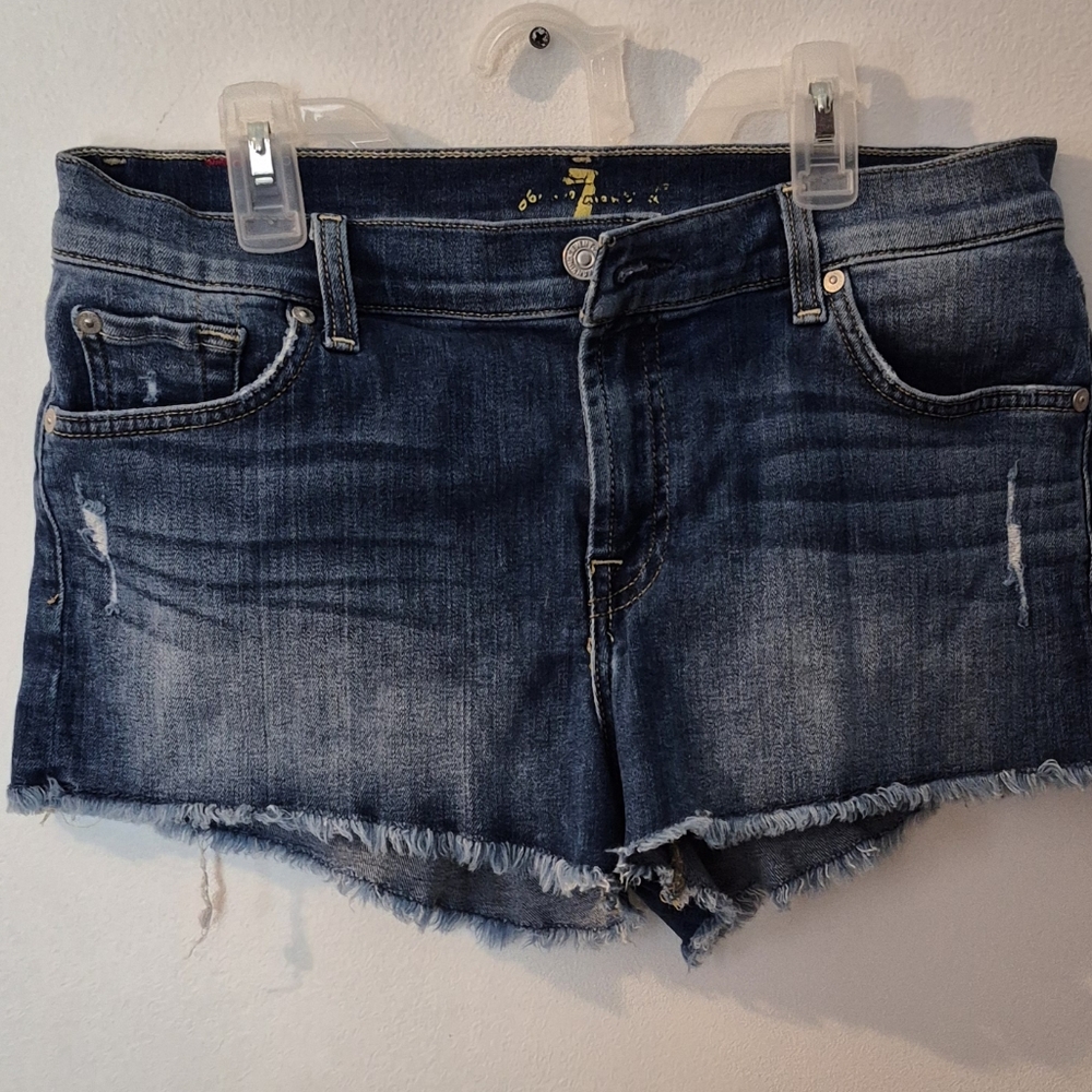 7 for all mankind Womens Jean Shorts size 29 waist